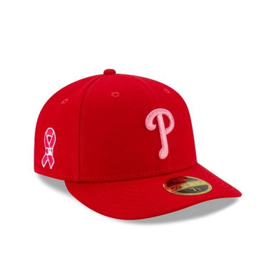 Red Philadelphia Phillies Hat - New Era MLB Mother's Day Low Profile 59FIFTY Fitted Caps USA6584071